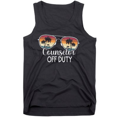 Summer Vacation School End Of Year Counselor Off Duty Tank Top