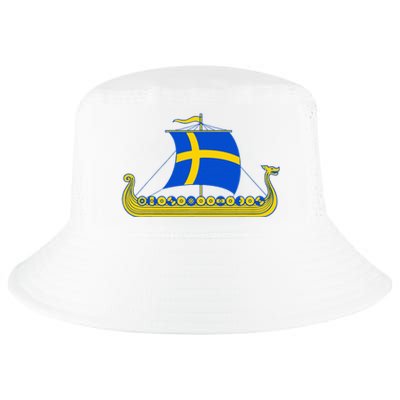 Swedish Viking Ship Sverige Sweden Flag Boat Viking Cool Comfort Performance Bucket Hat