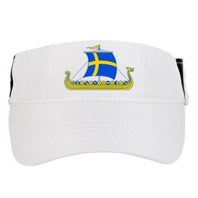 Swedish Viking Ship Sverige Sweden Flag Boat Viking Adult Drive Performance Visor