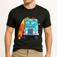 Surf Van Surfboard Palm Trees Surfing Surfer Waves Summer Cooling Performance Crew T-Shirt