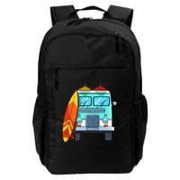 Surf Van Surfboard Palm Trees Surfing Surfer Waves Summer Backpack
