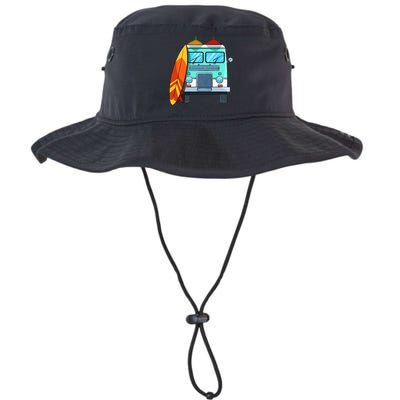 Surf Van Surfboard Palm Trees Surfing Surfer Waves Summer Legacy Cool Fit Booney Bucket Hat