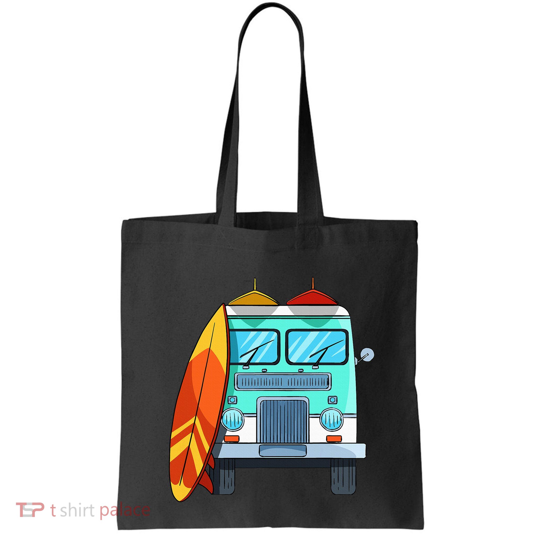 Surf Van Surfboard Palm Trees Surfing Surfer Waves Summer Bag