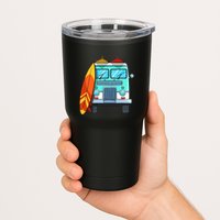 Surf Van Surfboard Palm Trees Surfing Surfer Waves Summer Tumbler
