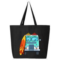 Surf Van Surfboard Palm Trees Surfing Surfer Waves Summer 25L Jumbo Tote