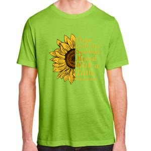 Sunflower Virgo September August Birthday Queen Gift Adult ChromaSoft Performance T-Shirt