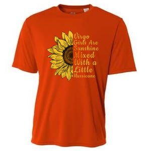 Sunflower Virgo September August Birthday Queen Gift Cooling Performance Crew T-Shirt