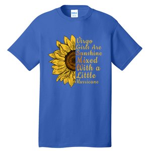 Sunflower Virgo September August Birthday Queen Gift Tall T-Shirt