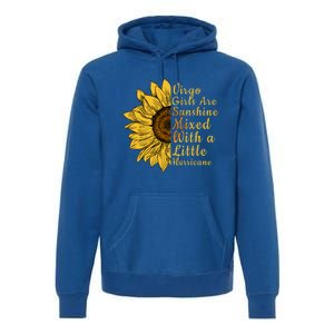 Sunflower Virgo September August Birthday Queen Gift Premium Hoodie