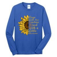 Sunflower Virgo September August Birthday Queen Gift Tall Long Sleeve T-Shirt