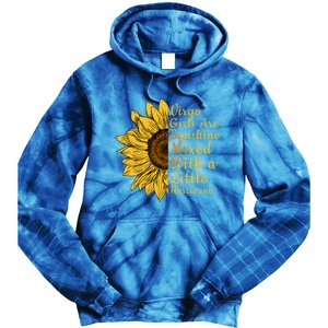 Sunflower Virgo September August Birthday Queen Gift Tie Dye Hoodie