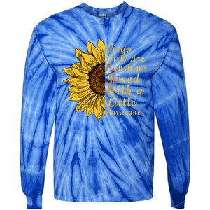 Sunflower Virgo September August Birthday Queen Gift Tie-Dye Long Sleeve Shirt