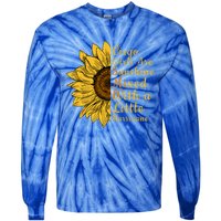 Sunflower Virgo September August Birthday Queen Gift Tie-Dye Long Sleeve Shirt