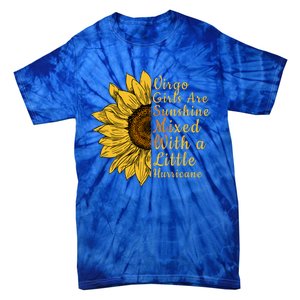 Sunflower Virgo September August Birthday Queen Gift Tie-Dye T-Shirt