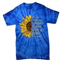 Sunflower Virgo September August Birthday Queen Gift Tie-Dye T-Shirt