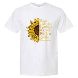 Sunflower Virgo September August Birthday Queen Gift Garment-Dyed Heavyweight T-Shirt