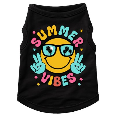 Summer Vibes Tropical Sunset Beach Vacation Doggie Tank