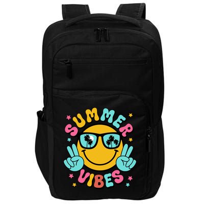 Summer Vibes Tropical Sunset Beach Vacation Impact Tech Backpack