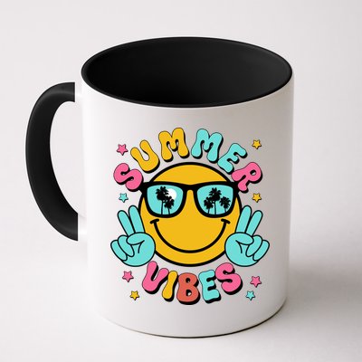 Summer Vibes Tropical Sunset Beach Vacation Mug