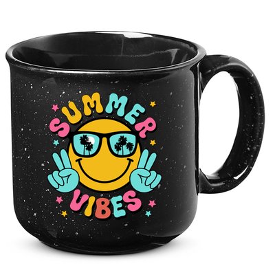Summer Vibes Tropical Sunset Beach Vacation 15oz Campfire Ceramic Mug