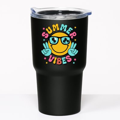 Summer Vibes Tropical Sunset Beach Vacation Tumbler