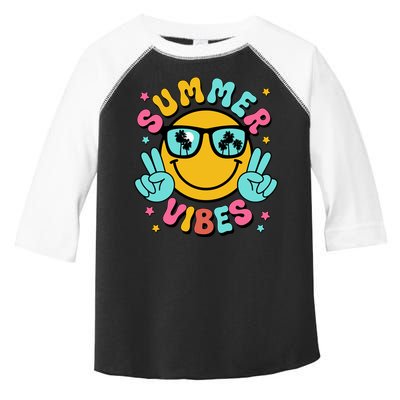 Summer Vibes Tropical Sunset Beach Vacation Toddler Fine Jersey T-Shirt