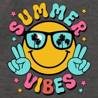 Summer Vibes Tropical Sunset Beach Vacation Vector Backpack