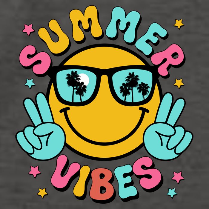 Summer Vibes Tropical Sunset Beach Vacation Vector Backpack