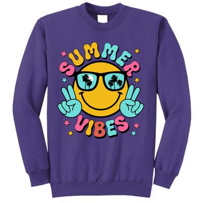Summer Vibes Tropical Sunset Beach Vacation Sweatshirt