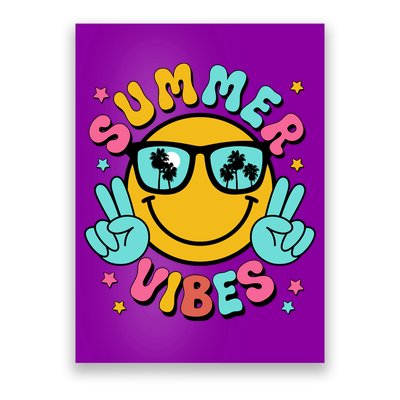 Summer Vibes Tropical Sunset Beach Vacation Poster