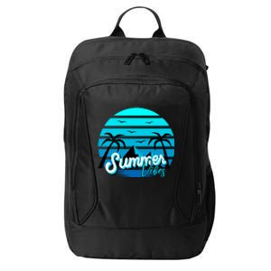 Summer Vibes Tropical Beach Vacation City Backpack