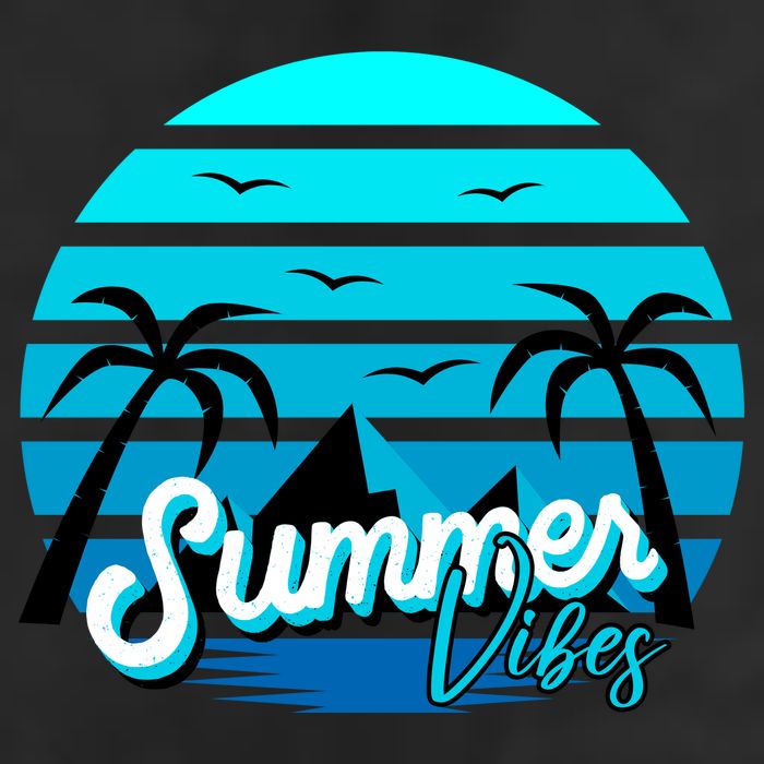 Summer Vibes Tropical Beach Vacation Adult Drive Performance Visor