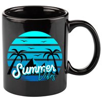 Summer Vibes Tropical Beach Vacation 11oz C Handle Ceramic Mug