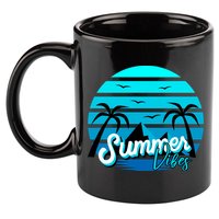 Summer Vibes Tropical Beach Vacation 11oz C Handle Ceramic Mug