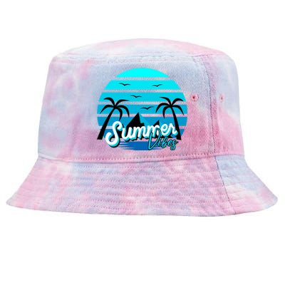 Summer Vibes Tropical Beach Vacation Tie-Dyed Bucket Hat