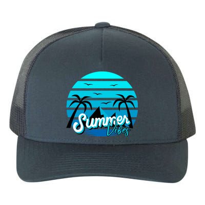 Summer Vibes Tropical Beach Vacation Yupoong Adult 5-Panel Trucker Hat