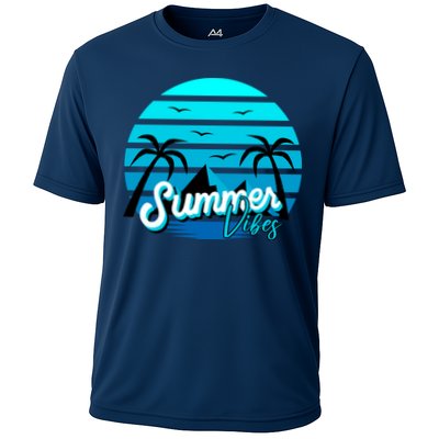 Summer Vibes Tropical Beach Vacation Performance Shirt