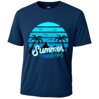 Summer Vibes Tropical Beach Vacation Cooling Performance Crew T-Shirt