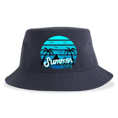 Summer Vibes Tropical Beach Vacation Sustainable Bucket Hat