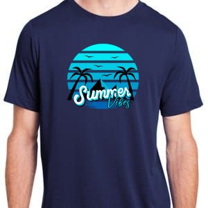 Summer Vibes Tropical Beach Vacation Adult ChromaSoft Performance T-Shirt