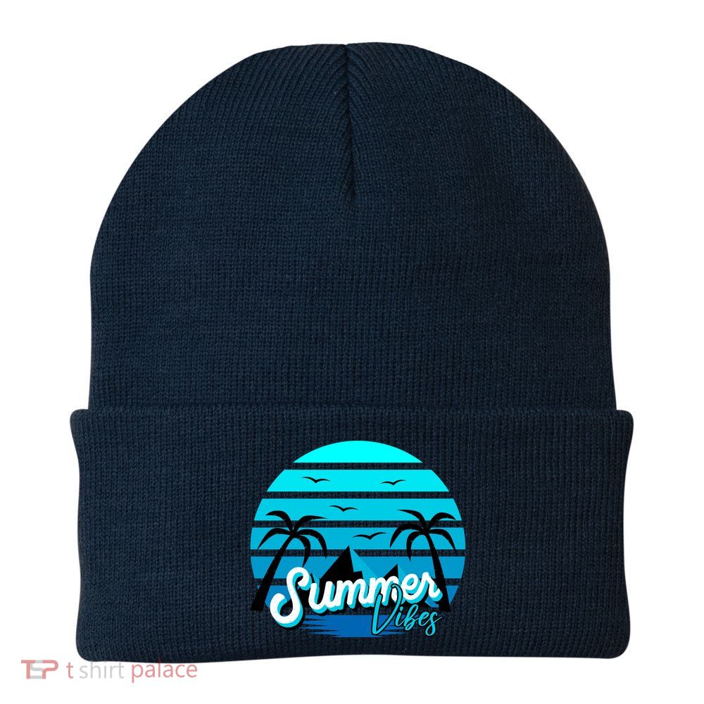 Summer Vibes Tropical Beach Vacation Beanie