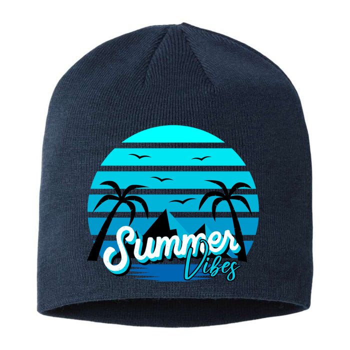 Summer Vibes Tropical Beach Vacation Sustainable Beanie