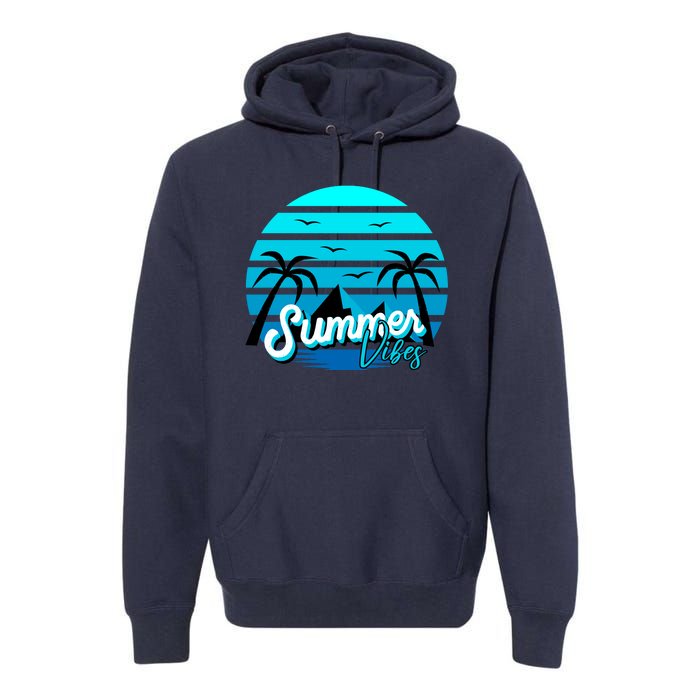 Summer Vibes Tropical Beach Vacation Premium Hoodie