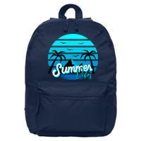 Summer Vibes Tropical Beach Vacation 16 in Basic Backpack