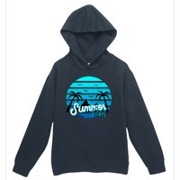 Summer Vibes Tropical Beach Vacation Urban Pullover Hoodie