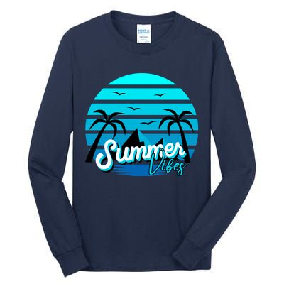 Summer Vibes Tropical Beach Vacation Tall Long Sleeve T-Shirt