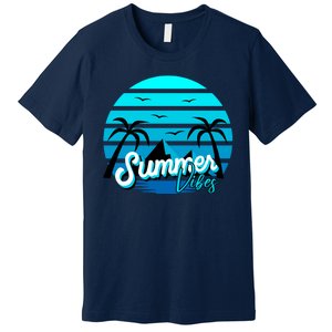 Summer Vibes Tropical Beach Vacation Premium T-Shirt