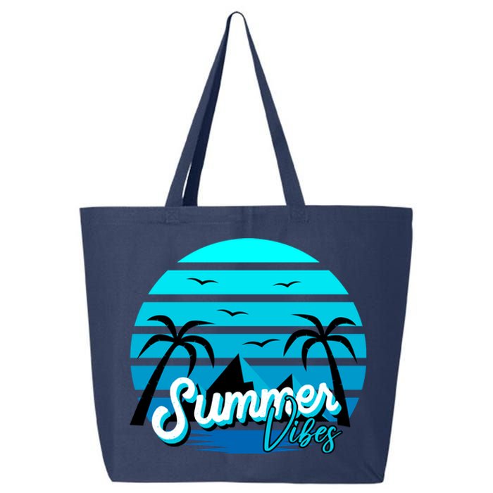 Summer Vibes Tropical Beach Vacation 25L Jumbo Tote