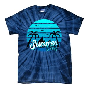 Summer Vibes Tropical Beach Vacation Tie-Dye T-Shirt