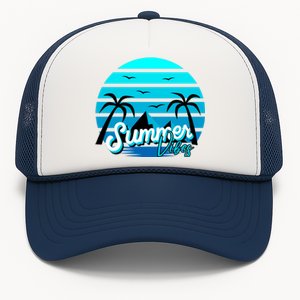 Summer Vibes Tropical Beach Vacation Trucker Hat